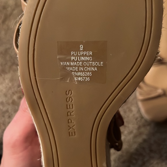 Express Tan Wedges - Picture 3 of 4